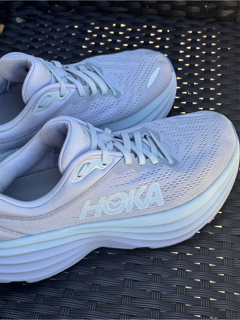 HOKA Bondi 8 Ether Illusion Pastel Lavender Chunky Running Shoes Women's 7⁠